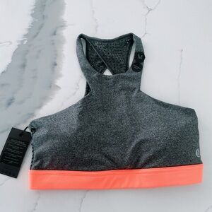 Cotton On Charcoal and Neon Pink Sports Bra
